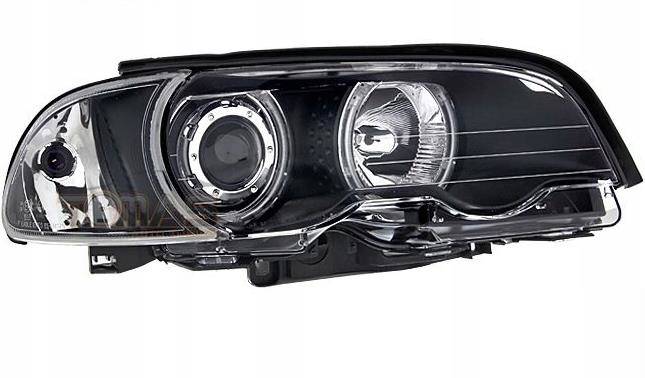 Reflektory Lampy Przednie BMW E46 Coupe RINGI BLAC Sklep Internetowy