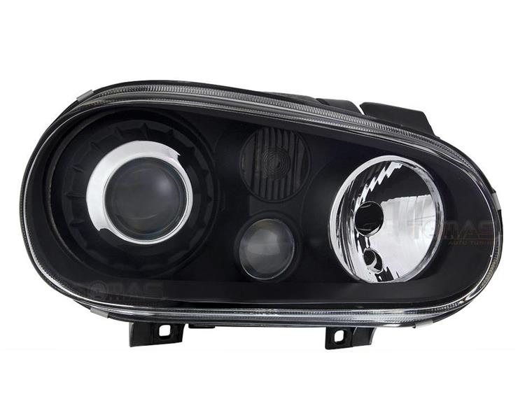 Reflektory Lampy Przednie VW Golf IV R32 LOOK BLACK Sklep Internetowy