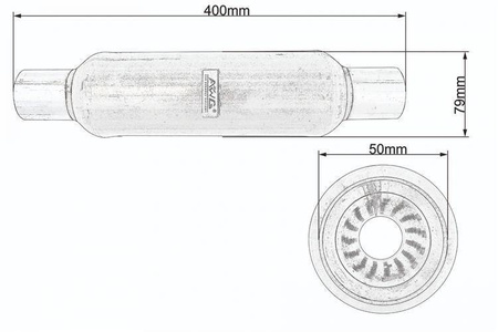 Strumienica łuskowa fi 50 AWG