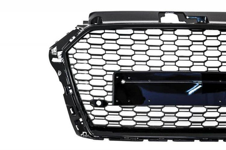 GRILL PRZEDNI AUDI A3 8V 17- RS DESIGN PIANO BLACK