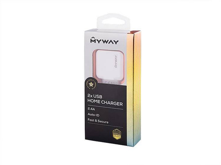 Ładowarka sieciowa MYWAY 2x USB 2.4A