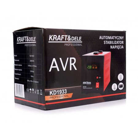 Stabilizator napięcia AVR  2000VA 230V KD1933