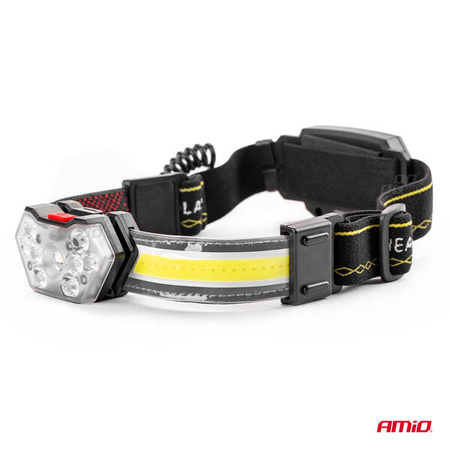 Latarka lampa czołowa LED LH04 AMIO-02826