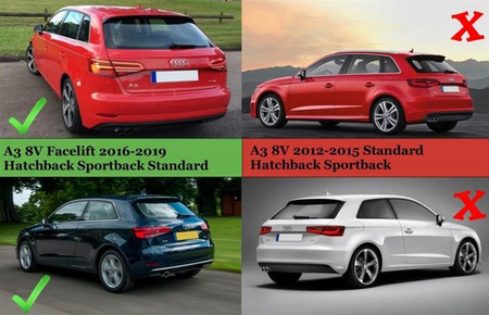 DYFUZOR AUDI A3 8V HATCHBACK/SPORTBACK (2016-2019)