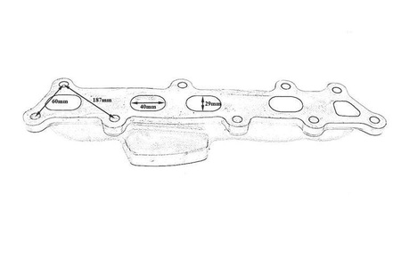 Kolektor wydechowy Honda Accord Civic 2.2 I-CTDI