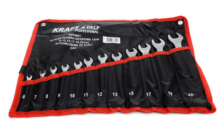 KLUCZE PŁASKO-OCZKOWE 12el. KD10931