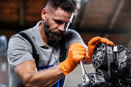 Rękawice nitrylowe pomarańczowe Mercator GoGrip Orange 50 sztuk rozmiar L