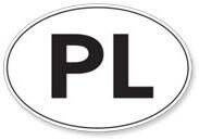 Naklejka na auto - PL "Pelka"