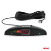 Zestaw czujników parkowania cofania LED 4 sensory czarne AMIO-01565