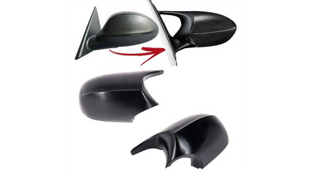 Zestaw osłon lusterek bocznych nielakierowane BMW 1 (E81, E82, E87, E88) 3 (E90, E91, E92, E93) Facelift 2010-2012