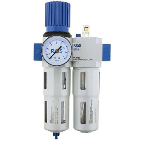 Zespół przygotowania powietrza RECTUS OU-1/2-MIDI (Odwadniacz z reduktorem / Naolejacz) - RQS 1/2"