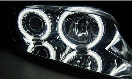 Lampy reflektory Bmw Z3 96-02 ringi ccfl chrome