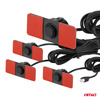 Zestaw czujników parkowania czujniki cofania MAX LED 4 sensory czarne wewnętrzne 16,5 mm AMIO-02291