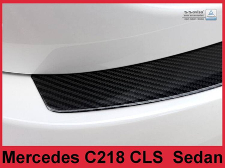 Nakładka na zderzak tylny do Mercedes klasa CLS C218 Carbon (czarny)
