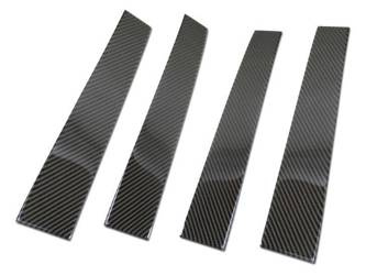 Mazda 6 III Osłony na słupki drzwi Karbon