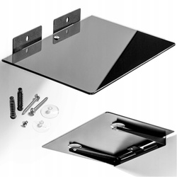 PÓŁKA ŚCIENNA RTV WISZĄCA DEKODER KONSOLA DVD 10kg