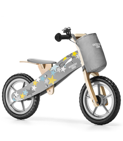 ROWEREK BIEGOWY 12" DLA DZIECI DREWNIANY Z TORBĄ PIANKOWE KOŁA EVA