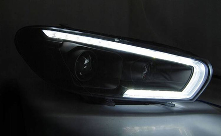 Lampy Przednie Tube Led Black Do Vw Scirocco 14-17