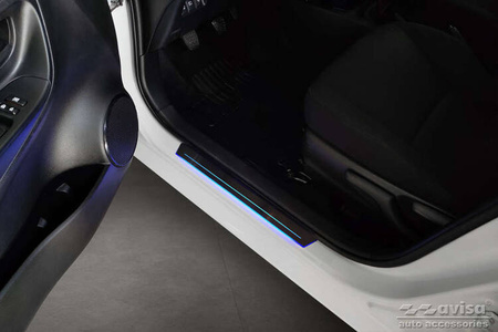 Uniwersalne nakładki progowe LED "Linia"