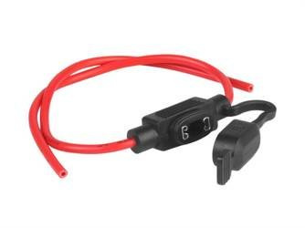 Oprawa bezpiecznika MINI NISKI PROFIL, hermetyczna, przewód 30cm, 1.8mm kw