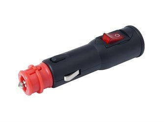 Wtyczka EURO/DIN z włącznikiem i bezpiecznikiem do gniazda 12/24V max 15A