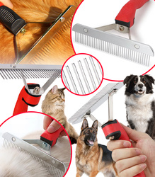 SZCZOTKA GRZEBIEŃ ZGRZEBŁO DO SIERŚCI PSA KOTA XL 16CM