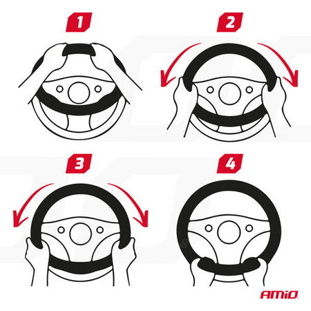 Pokrowiec nakładka na kierownicę samochodow?
 SWC-62-M 37-39cm AMIO-04172