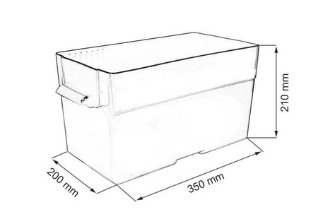 Skrzynka obudowa akumulatora Solar 350x200x225