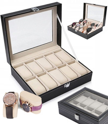 PUDEŁKO ETUI ORGANIZER SZKATUŁKA NA ZEGARKI 10 szt.