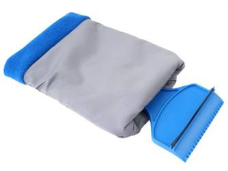 Skrobaczka do szyb z rękawiczką z polarową podszewką