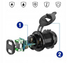 Ładowarka motocyklowa 2x USB QC3.0 woltomierz 3A C