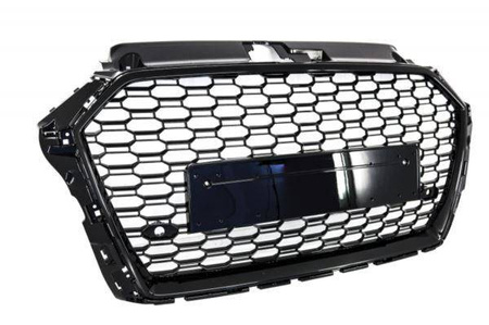 GRILL PRZEDNI AUDI A3 8V 17- RS DESIGN PIANO BLACK
