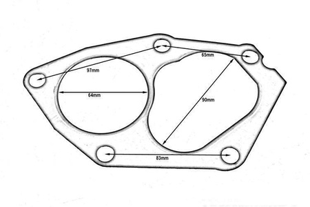 Uszczelka turbo TurboWorks Mitsubishi Lancer Evo 4-9 4G63