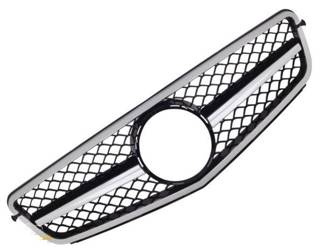 GRILL MERCEDES W204 C204 07- 14 BLACK CHROM