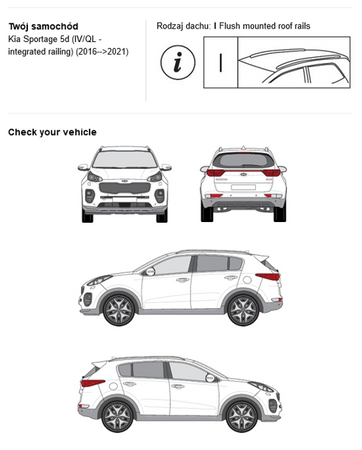 Bagażnik dachowy CRUZ AIRO FIX Sportage Tucson