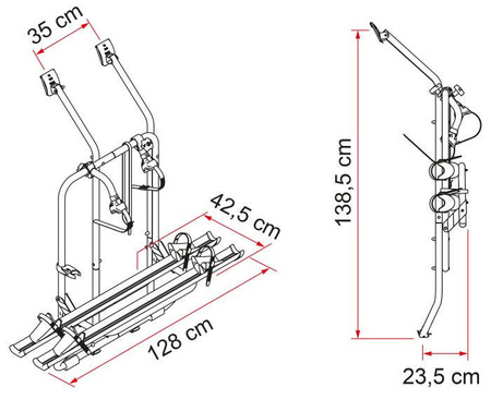 Bagażnik rowerowy Carry-Bike VW T4 D - Fiamma