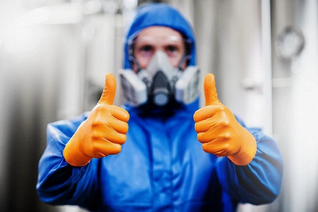 Rękawice nitrylowe pomarańczowe Mercator GoGrip Orange 50 sztuk rozmiar L