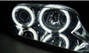 Lampy reflektory Bmw Z3 96-02 ringi ccfl chrome