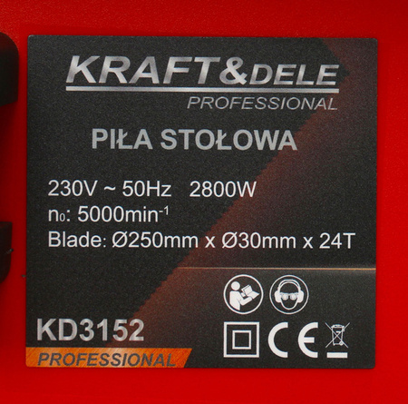 Pilarka stołowa tarczowa 2800W KD3152