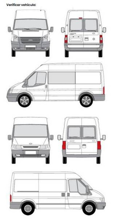 Platforma dachowa bagażowa bagażnik Ford Transit L2H2