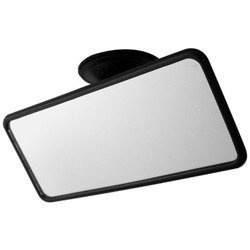 Lusterko wewnętrzne mocowane przyssawką 61x184 mm, czarne