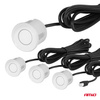 Zestaw czujników parkowania cofania Buzzer 4 sensory białe AMIO-01568