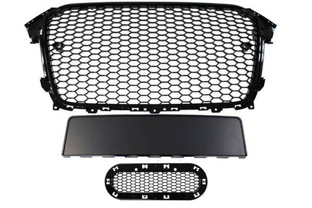 GRILL AUDI A4 B8 RS-STYLE BRIGHT BLACK (12-15) PDC