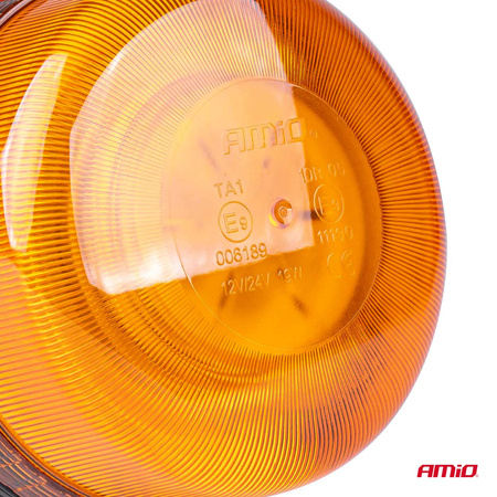 Lampa ostrzegawcza błyskowa kogut 36 LED śruby R65 R10 12V 24V W03b AMIO-02296