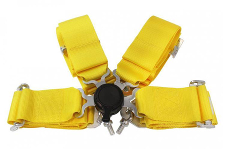 Pasy sportowe 4p 3" Yellow - Quick