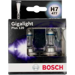 BOSCH ŻARÓWKI H7 Gigalight +120%, 2 szt.