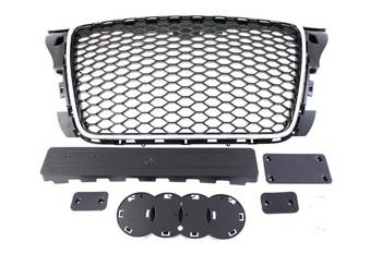 GRILL AUDI A3 8P RS-STYLE CHROME-BLACK (09-12)