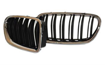 GRILL (NERKI) BMW F10/F11 LOOK M5 BLACK/CHROM