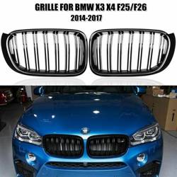 GRILL (NERKI) BMW X3 X4 F25 F26 M LOOK GLOSS BLACK