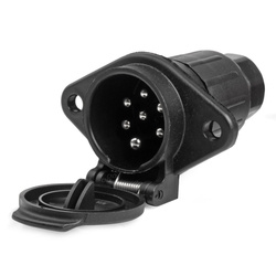 Gniazdo przyczepy 7 PIN Typ N 24V TIR AMIO-03221